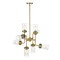 Z-Lite Calliope 8 Light Pendant, Foundry Brass & Clear 617-8FB - alternate 3